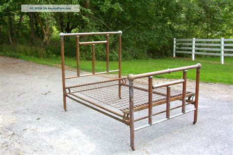 vintage maple twin with metal box spring millet|Antique Metal Box Spring for sale .